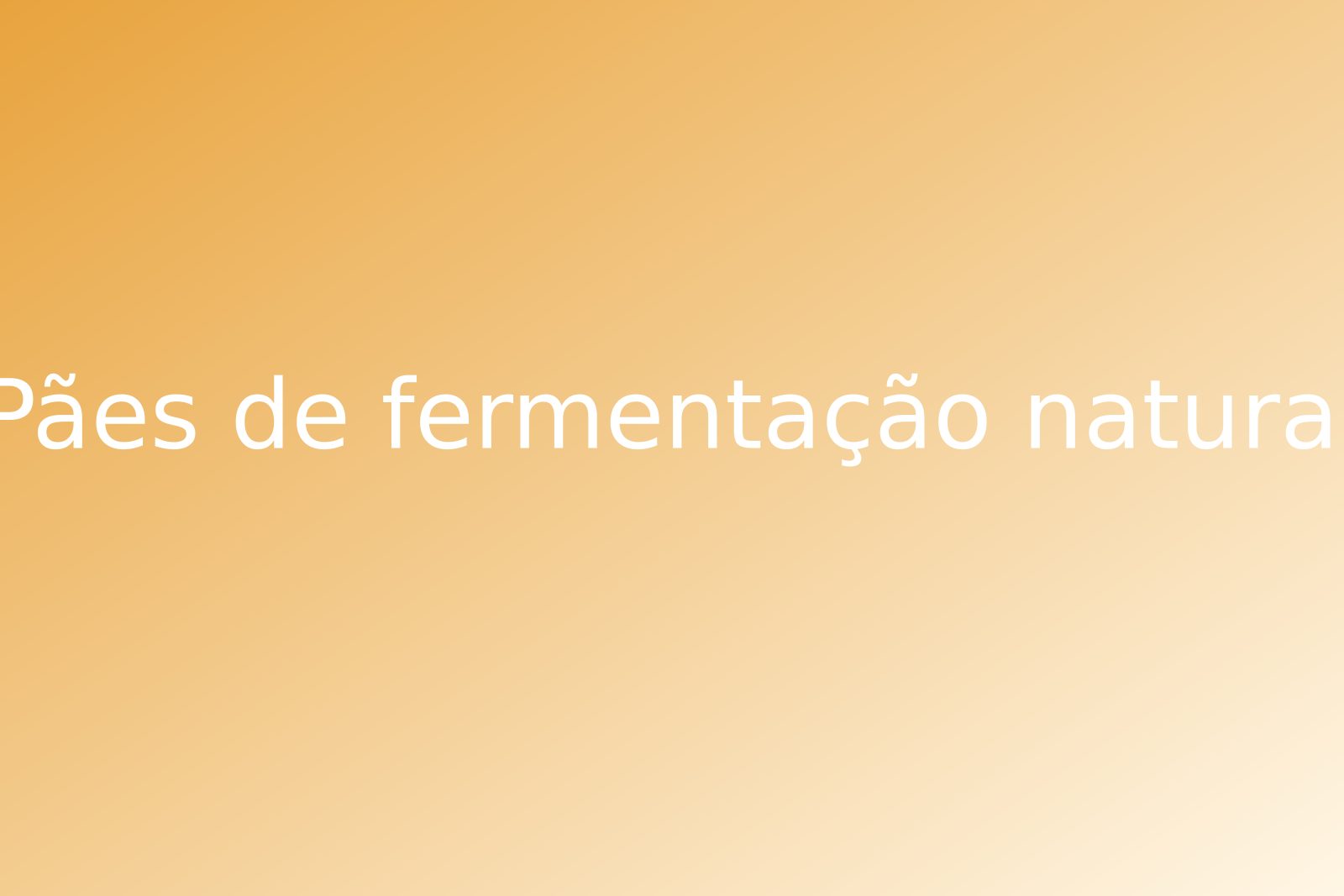 Pães de fermentação natural na bancada